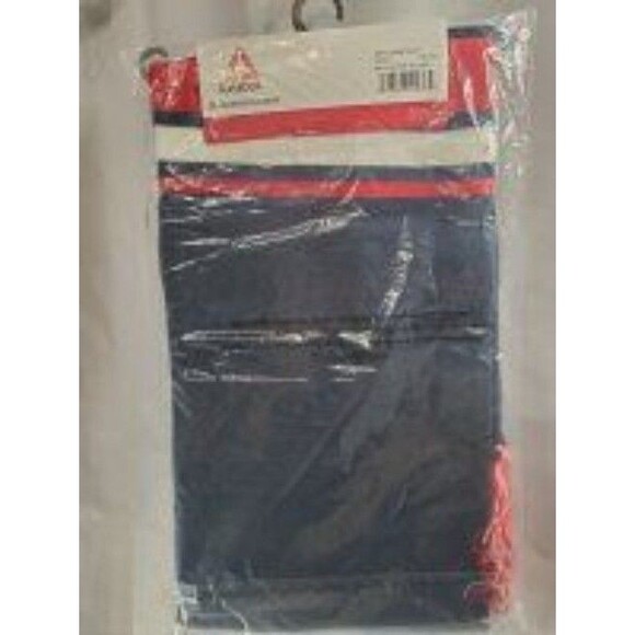 Reebok Navy & Red Striped Scarf w/ Fringe 0057 - Picture 2 of 4